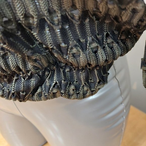 ZARA WB Collection Long-Sleeved Top blend of Army Green/Black Women's Small - Picture 7 of 12